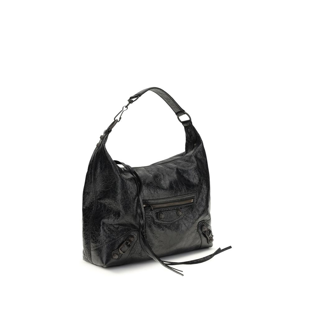 Balenciaga Black Lambskin Shoulder Bag