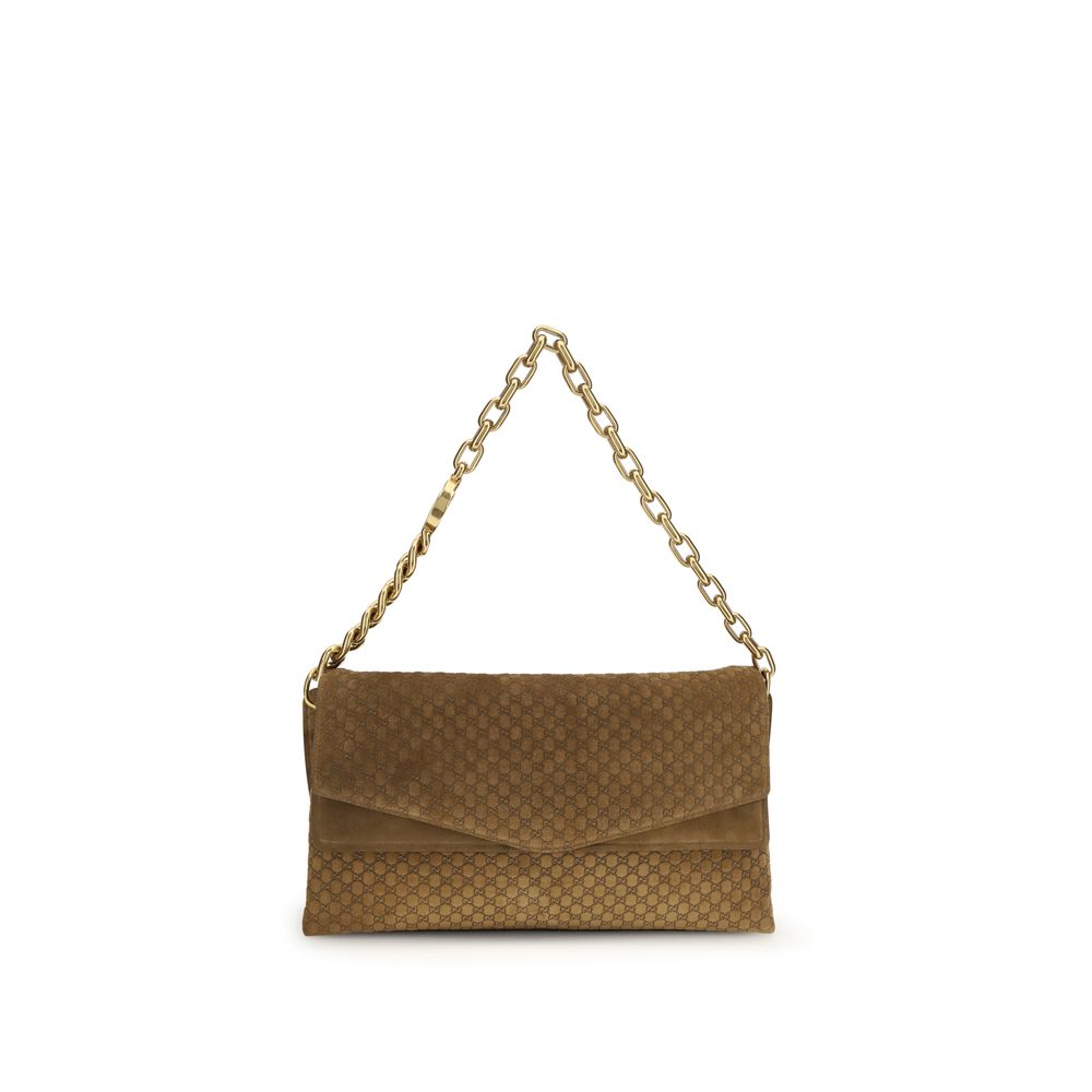 Gucci Brown Suede Shoulder Bag