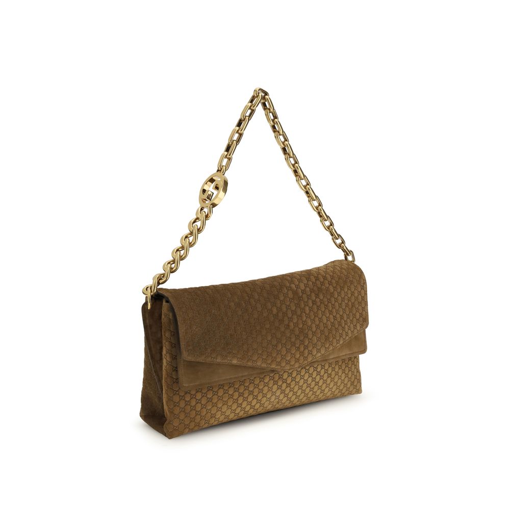 Gucci Brown Suede Shoulder Bag