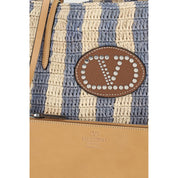 Valentino Garavani Multicolor Raffia Bucket Bag