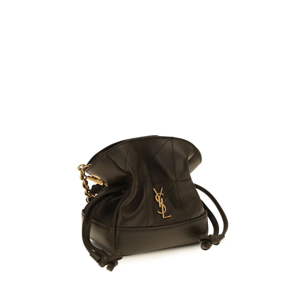 Saint Laurent Bicolor Lambskin Clutch Bag