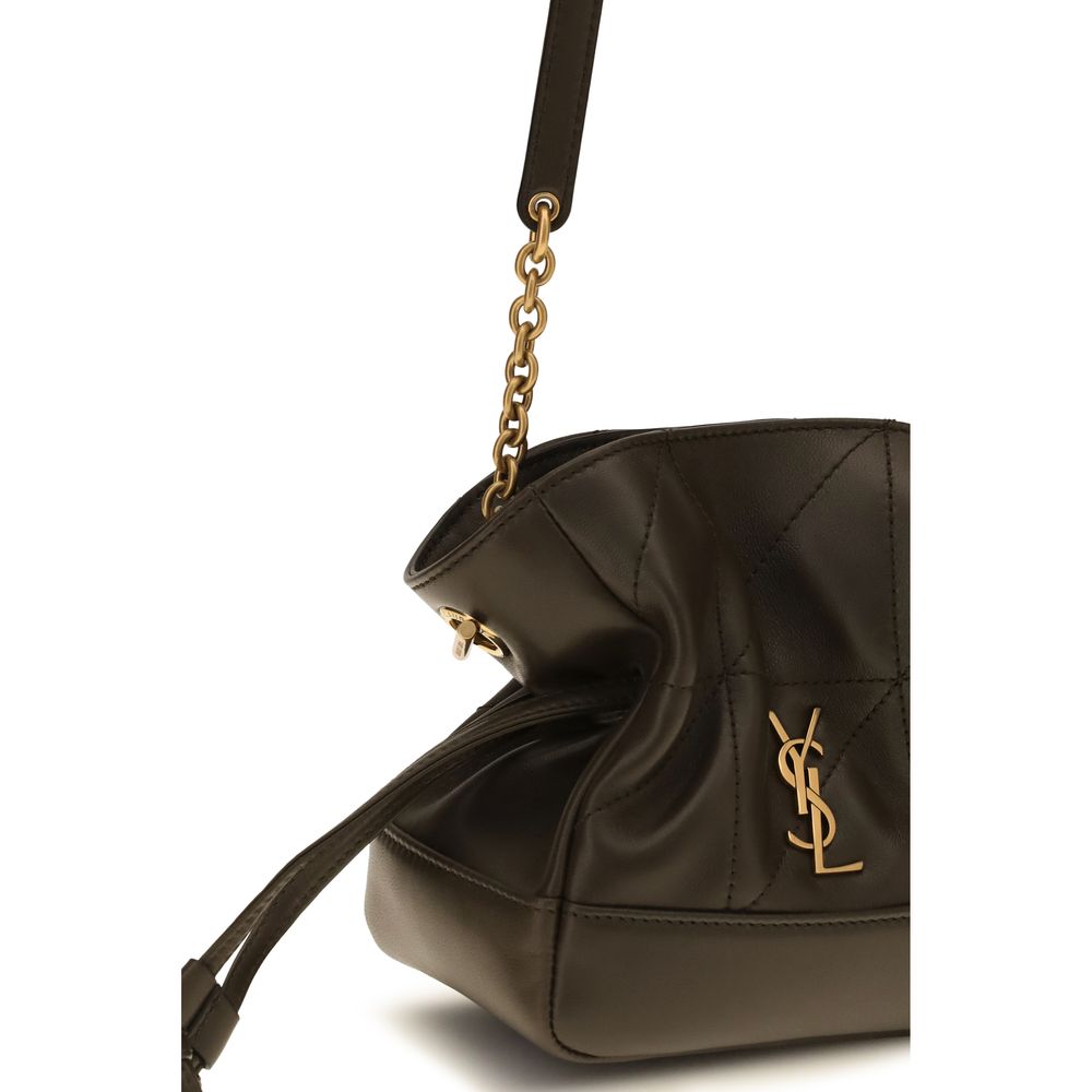 Saint Laurent Bicolor Lambskin Clutch Bag