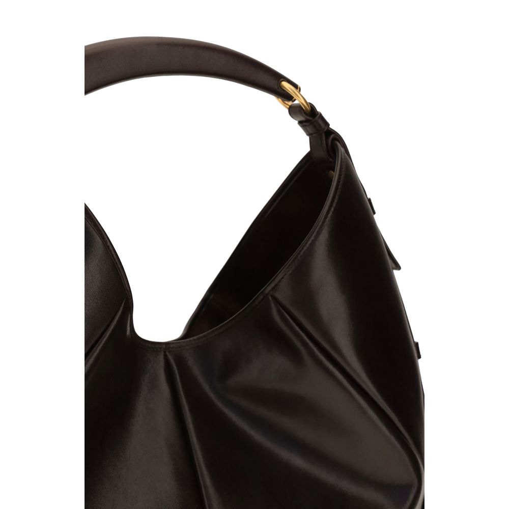 Saint Laurent Brown Calf Leather Mombasa Shoulder Bag