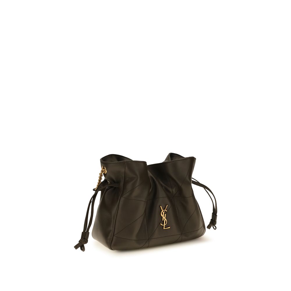 Saint Laurent Bicolor Lambskin Shoulder Bag