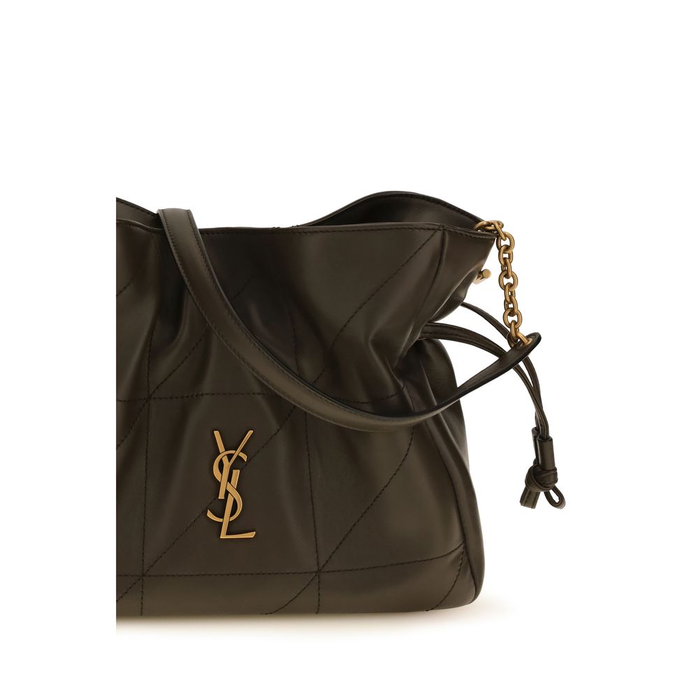 Saint Laurent Bicolor Lambskin Shoulder Bag