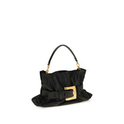 Balmain Black Calf Leather Anthem Shoulder Bag
