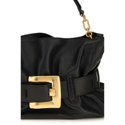 Balmain Black Calf Leather Anthem Shoulder Bag