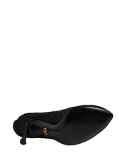 Dolce & Gabbana Black Lace Socks Boots Pumps