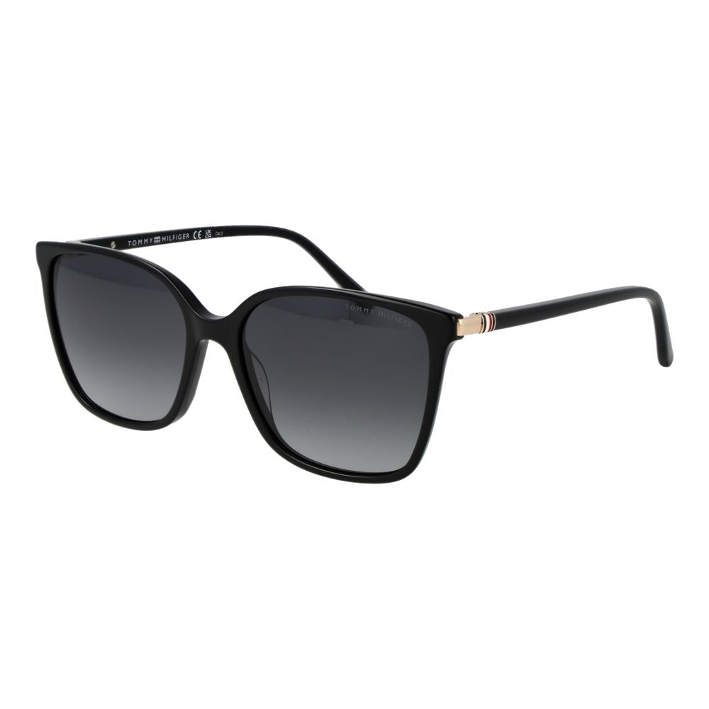 Tommy Hilfiger Black Acetate Square Sunglasses