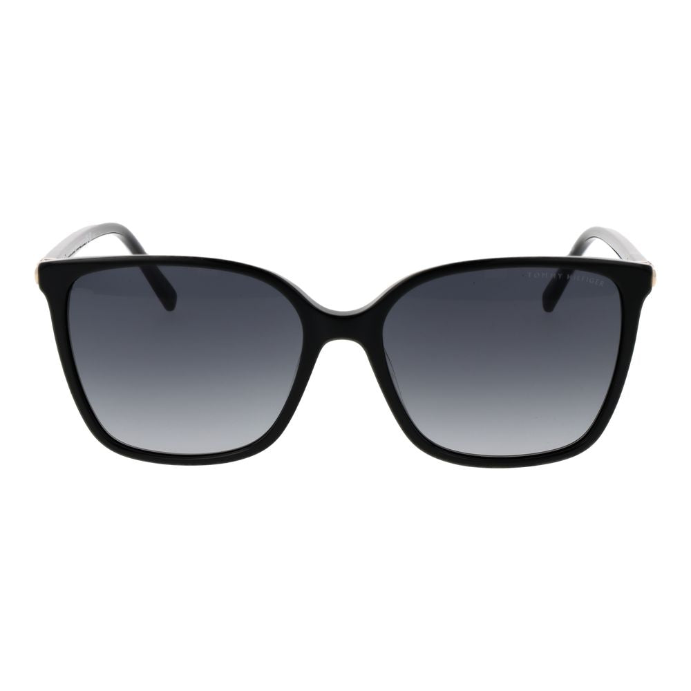 Tommy Hilfiger Black Acetate Square Sunglasses