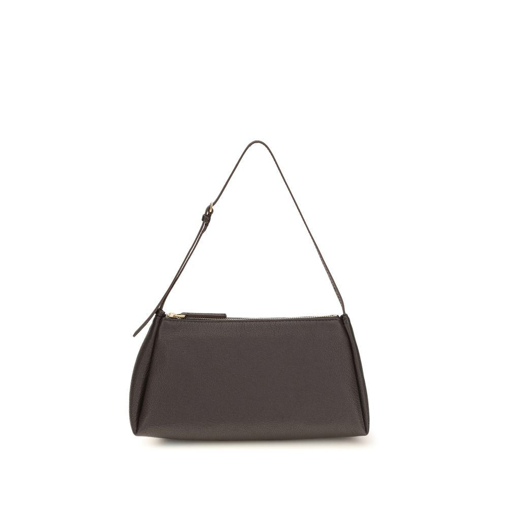 Calvin Klein Brown Calf Leather Shoulder Bag