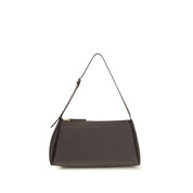 Calvin Klein Brown Calf Leather Shoulder Bag