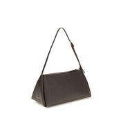 Calvin Klein Brown Calf Leather Shoulder Bag