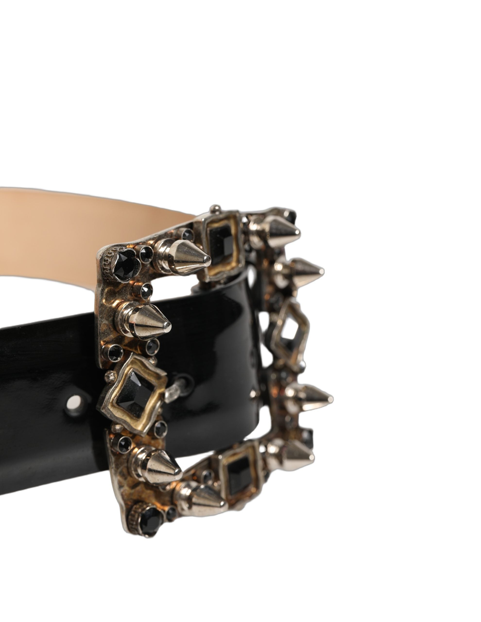Dolce & Gabbana Black Calf Leather Fashion Belt