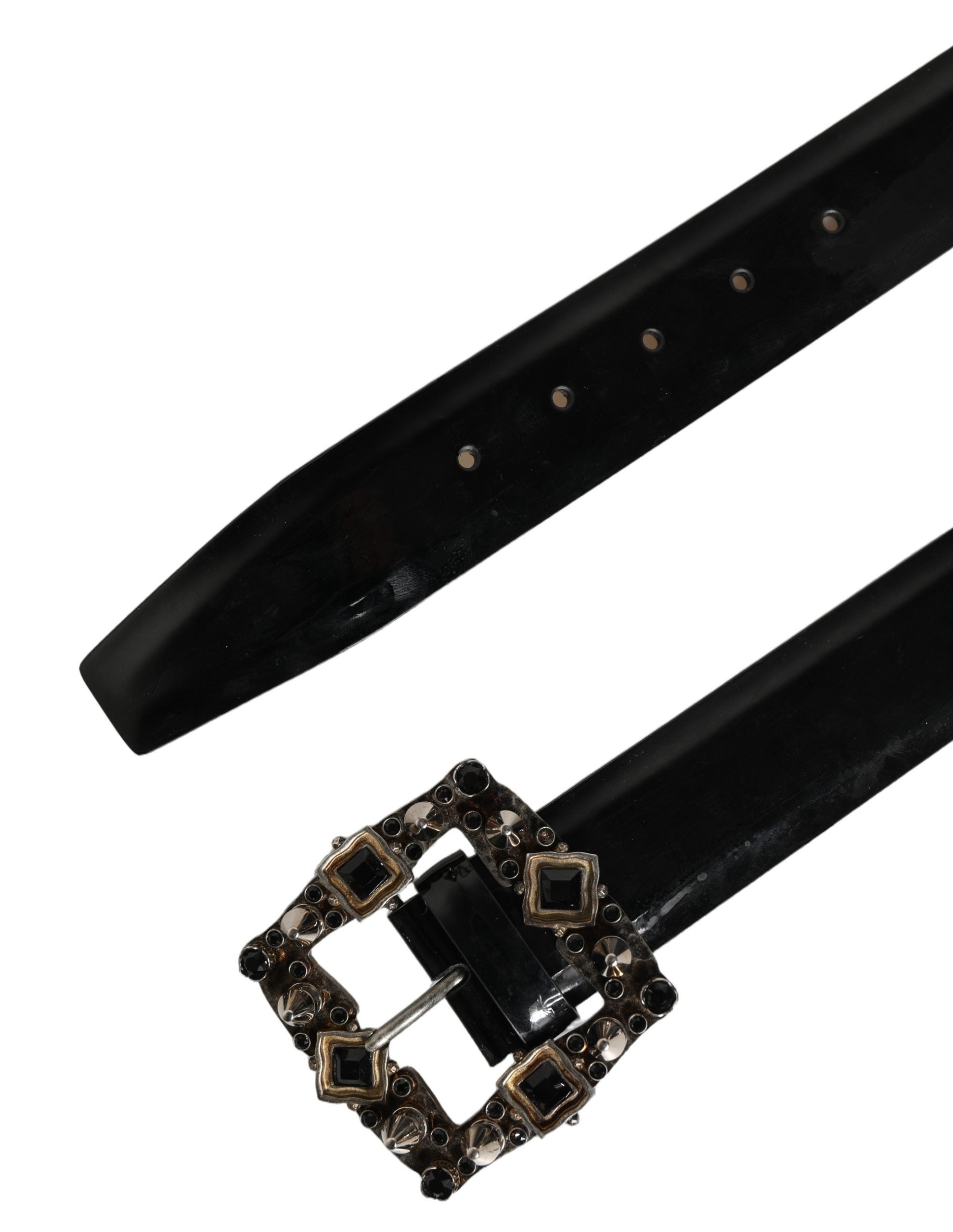 Dolce & Gabbana Black Calf Leather Fashion Belt