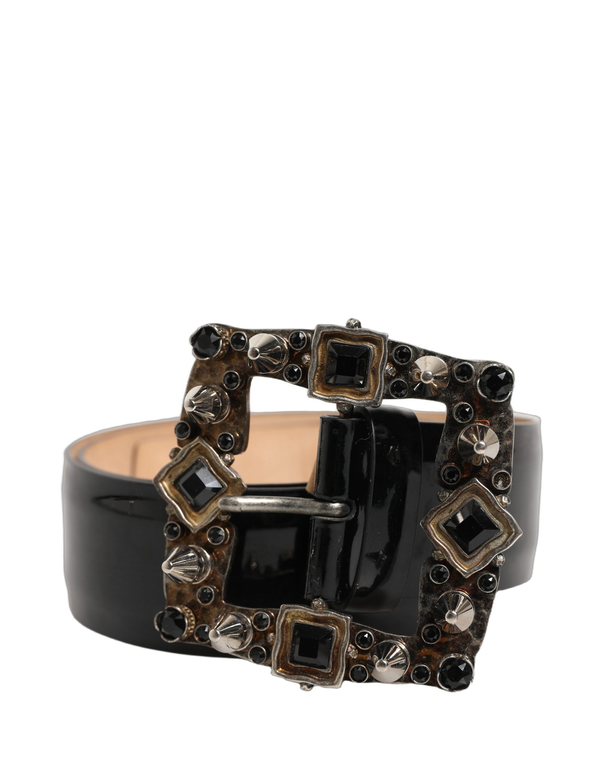 Dolce & Gabbana Black Calf Leather Fashion Belt