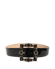 Dolce & Gabbana Black Calf Leather Fashion Belt