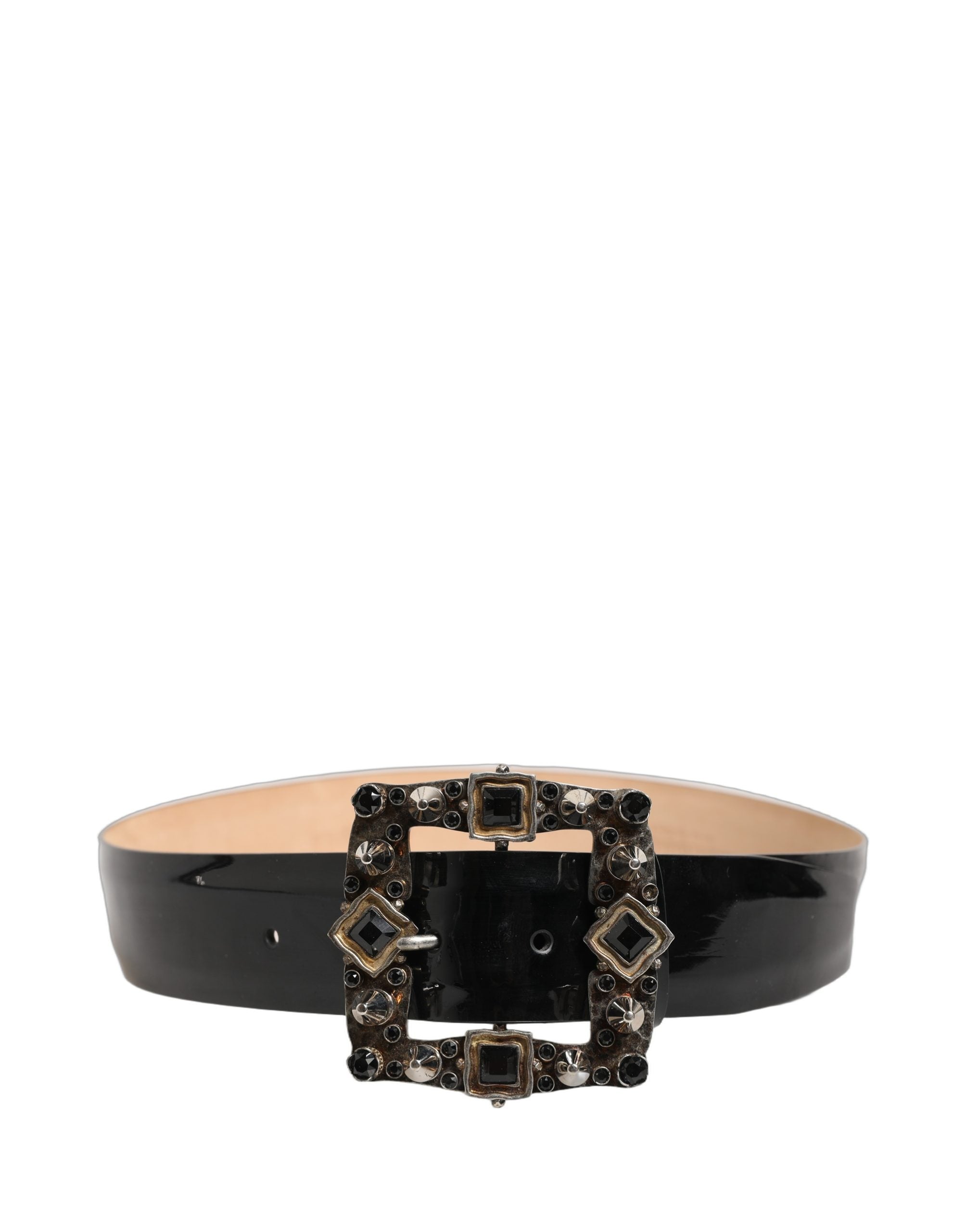 Dolce & Gabbana Black Calf Leather Fashion Belt