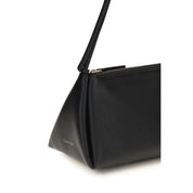 Calvin Klein Black Calf Leather Shoulder Bag