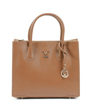 19V69 Italia Tan Leather Tote Bag