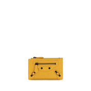 Balenciaga Bicolor Lamb Leather Card Holder