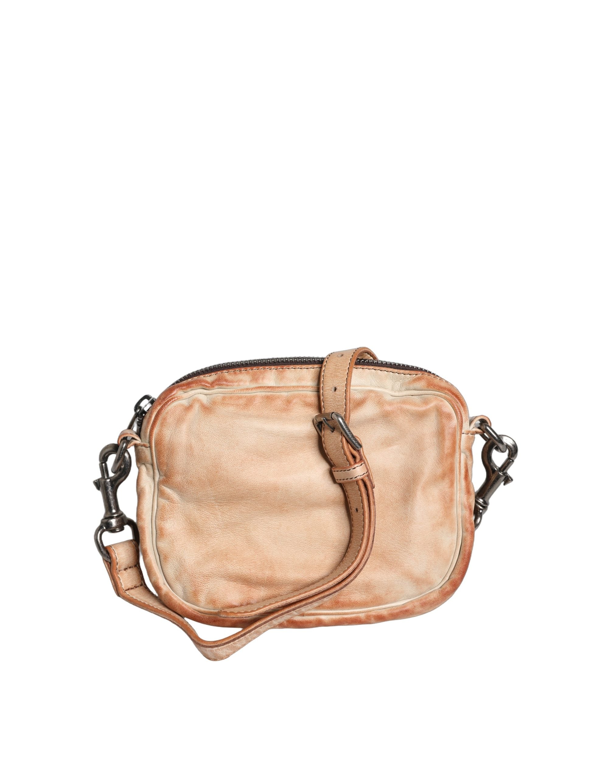 Dolce & Gabbana Beige Sheep Leather Shoulder Bag
