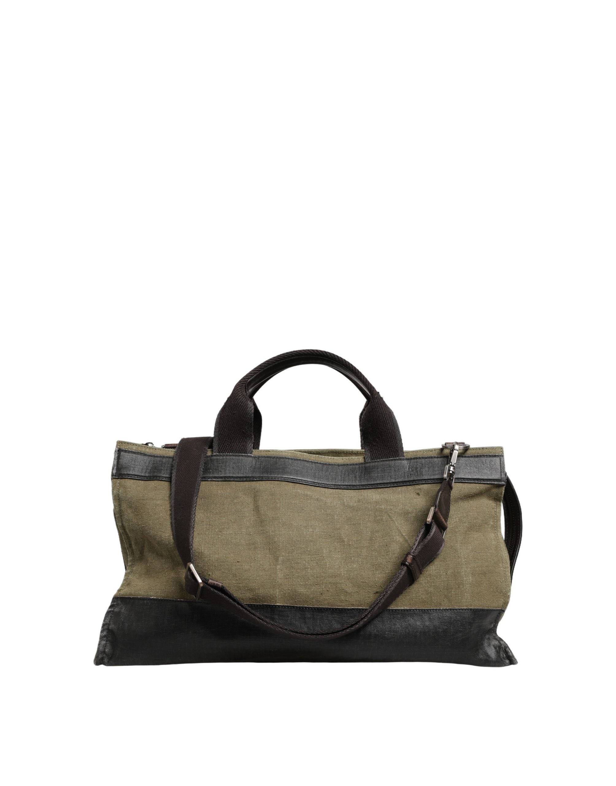 Dolce & Gabbana Military Green Leather Tote Bag