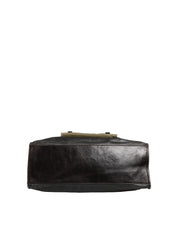 Dolce & Gabbana Military Green Leather Tote Bag