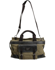 Dolce & Gabbana Military Green Leather Tote Bag