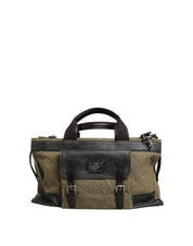Dolce & Gabbana Military Green Leather Tote Bag