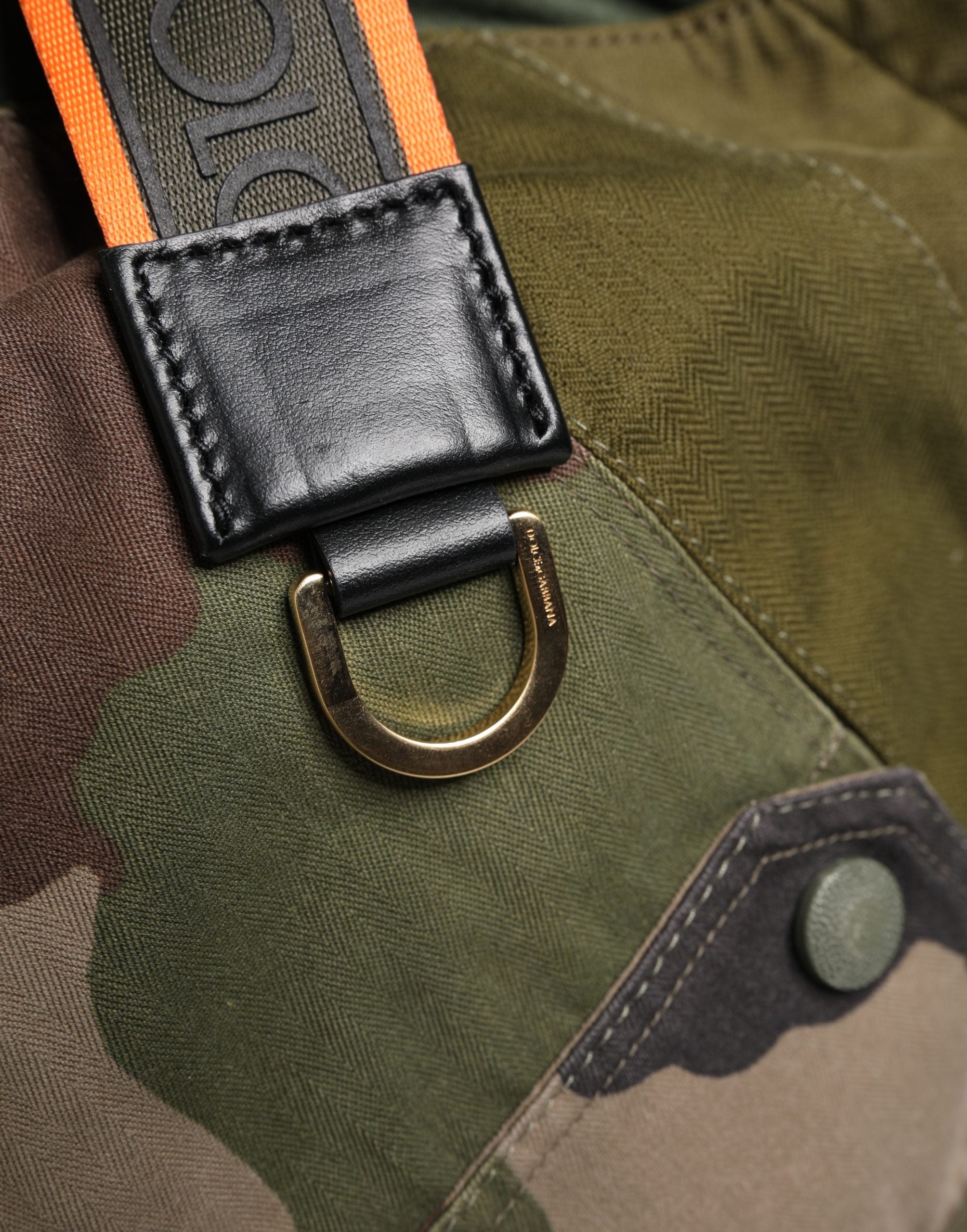 Dolce & Gabbana Military Green Cotton Rucksack Backpack