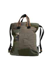 Dolce & Gabbana Military Green Cotton Rucksack Backpack
