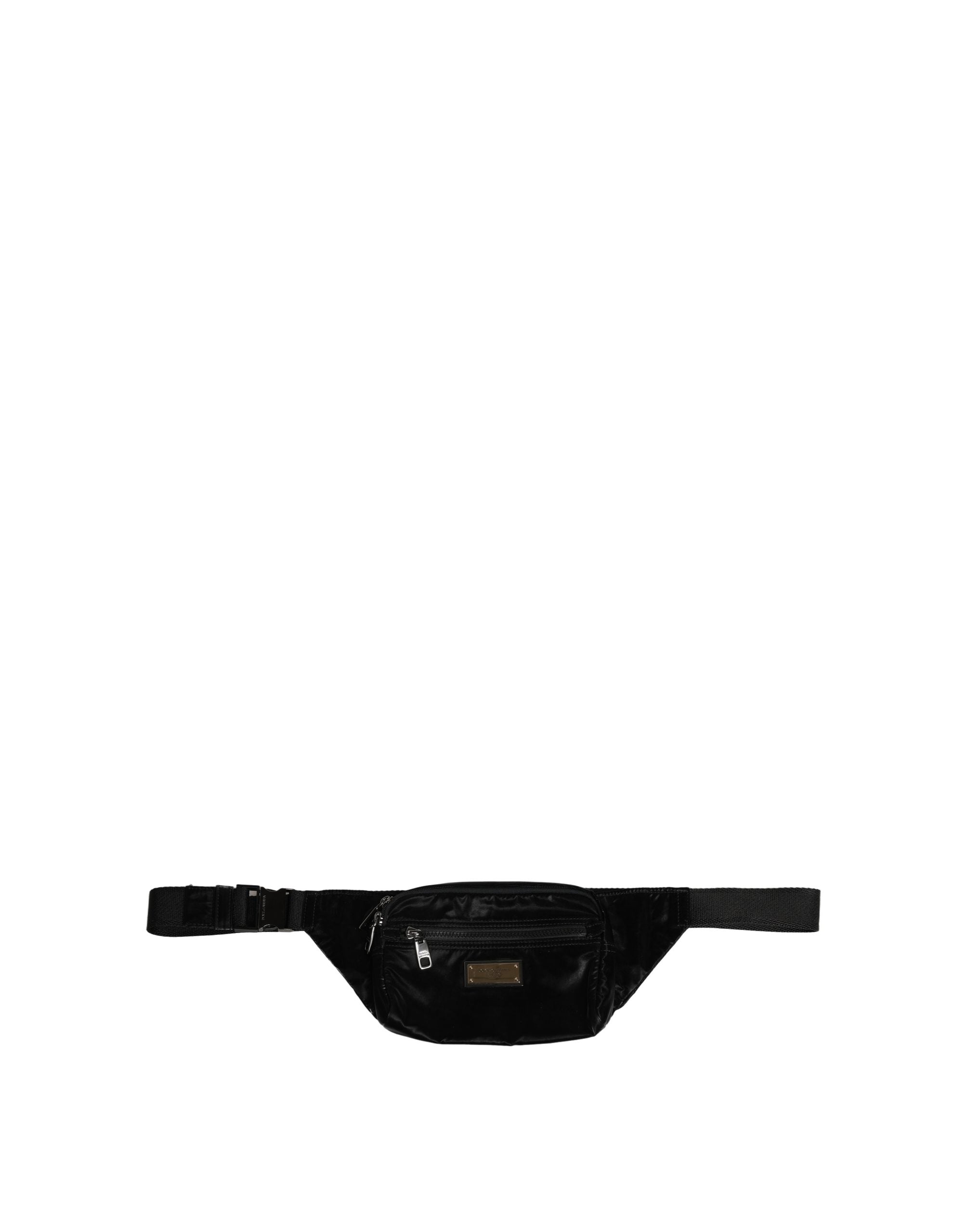 Dolce & Gabbana Black Nylon Waist Fanny Pack