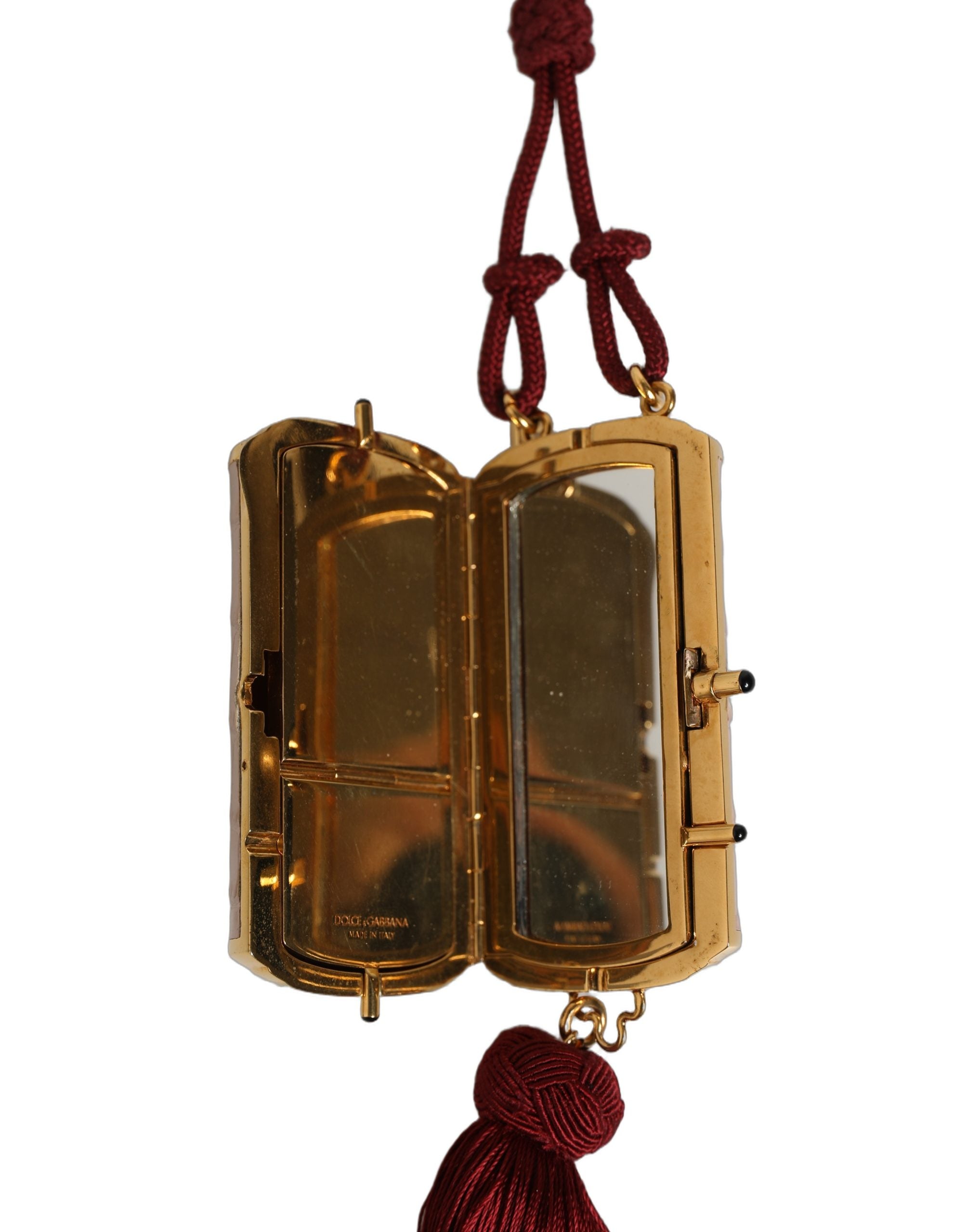 Dolce & Gabbana Pink Calf Leather Makeup Bag