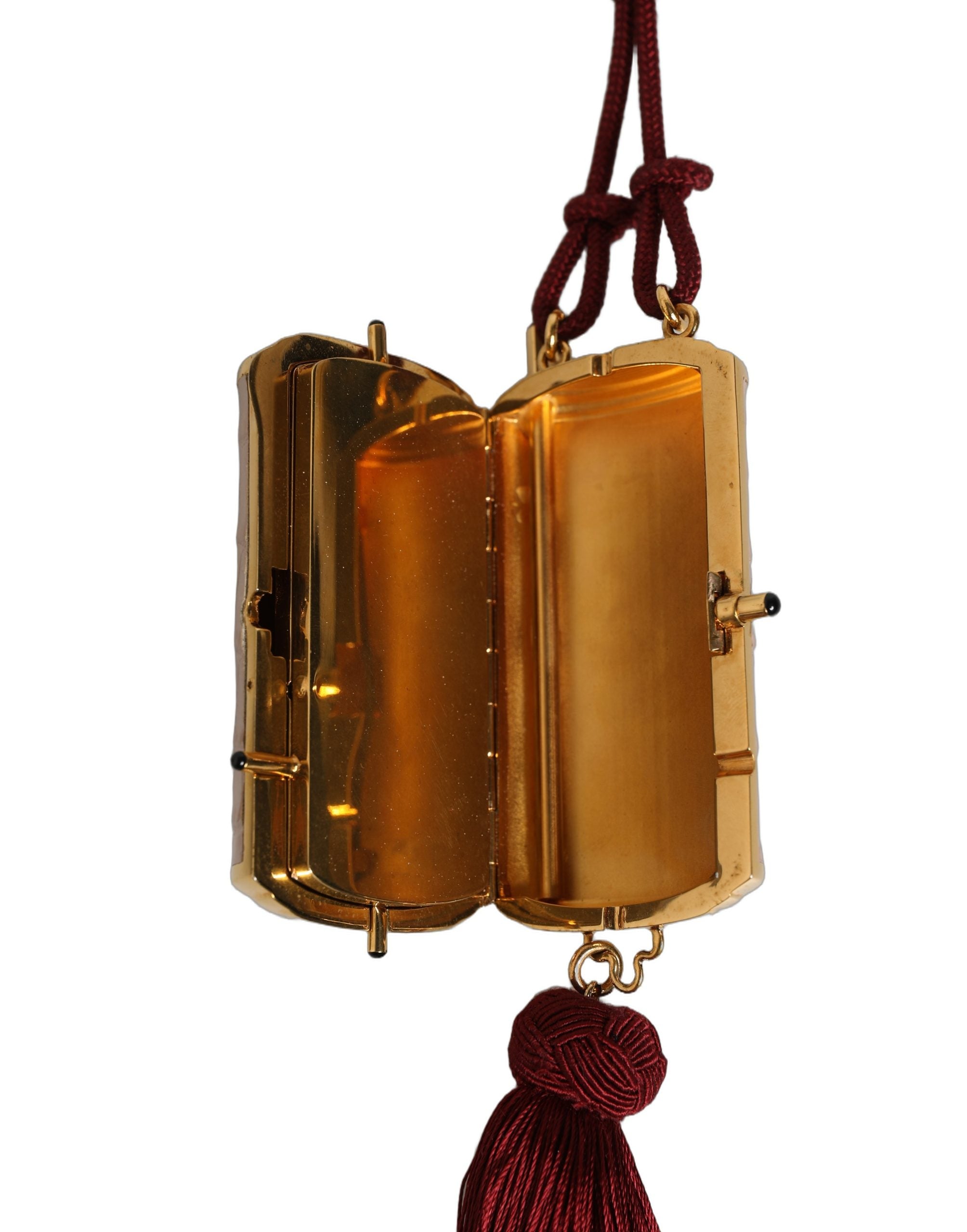Dolce & Gabbana Pink Calf Leather Makeup Bag