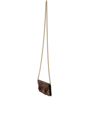 Dolce & Gabbana Brown Leopard Calf Leather Phone Flip Cover
