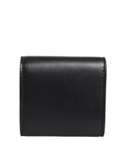 Dolce & Gabbana Black Calfskin Leather Bifold CoinPurse Wallet