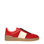 Valentino Garavani Red Suede Low Top Sneakers