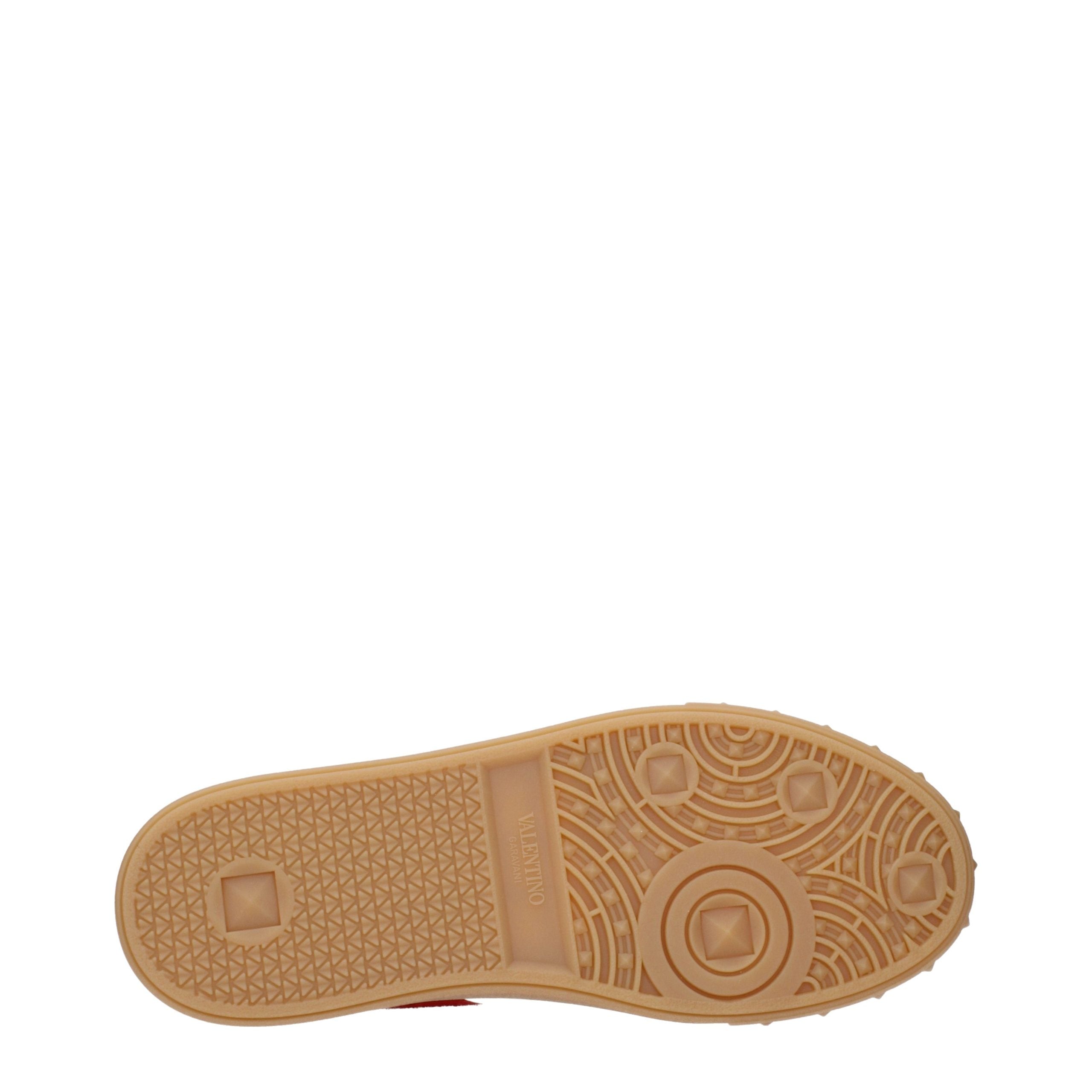 Valentino Garavani Red Suede Low Top Sneakers
