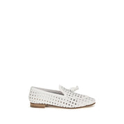 Fratelli Rossetti White Calf Leather Slip-On Loafers