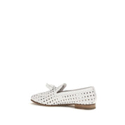 Fratelli Rossetti White Calf Leather Slip-On Loafers