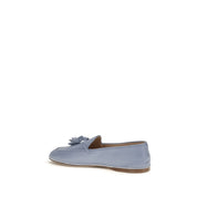 Fratelli Rossetti Blue Calf Leather Slip-On Loafers