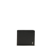 Saint Laurent Black Calf Leather Wallet