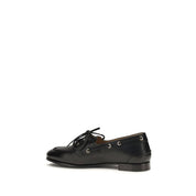 Bally Black Calf Leather Slip-On Loafers