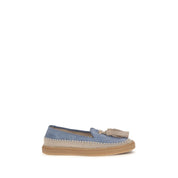 Fratelli Rossetti Blue Suede Slip-On Loafers
