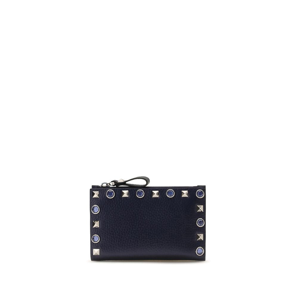 Valentino Garavani Black Calf Leather Wallet