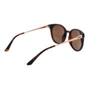 Guess Brown Plastic Oval Sunglasses
