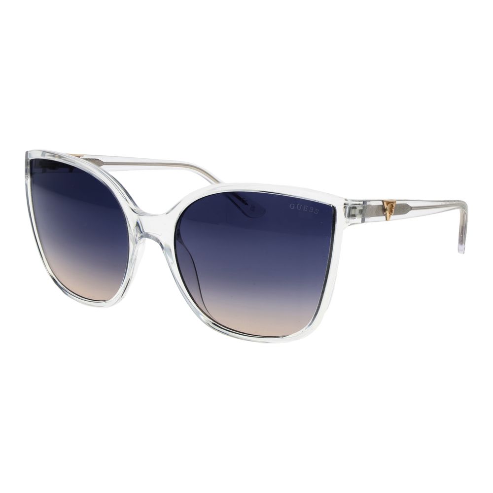 Guess Transparent Plastic Butterfly Sunglasses