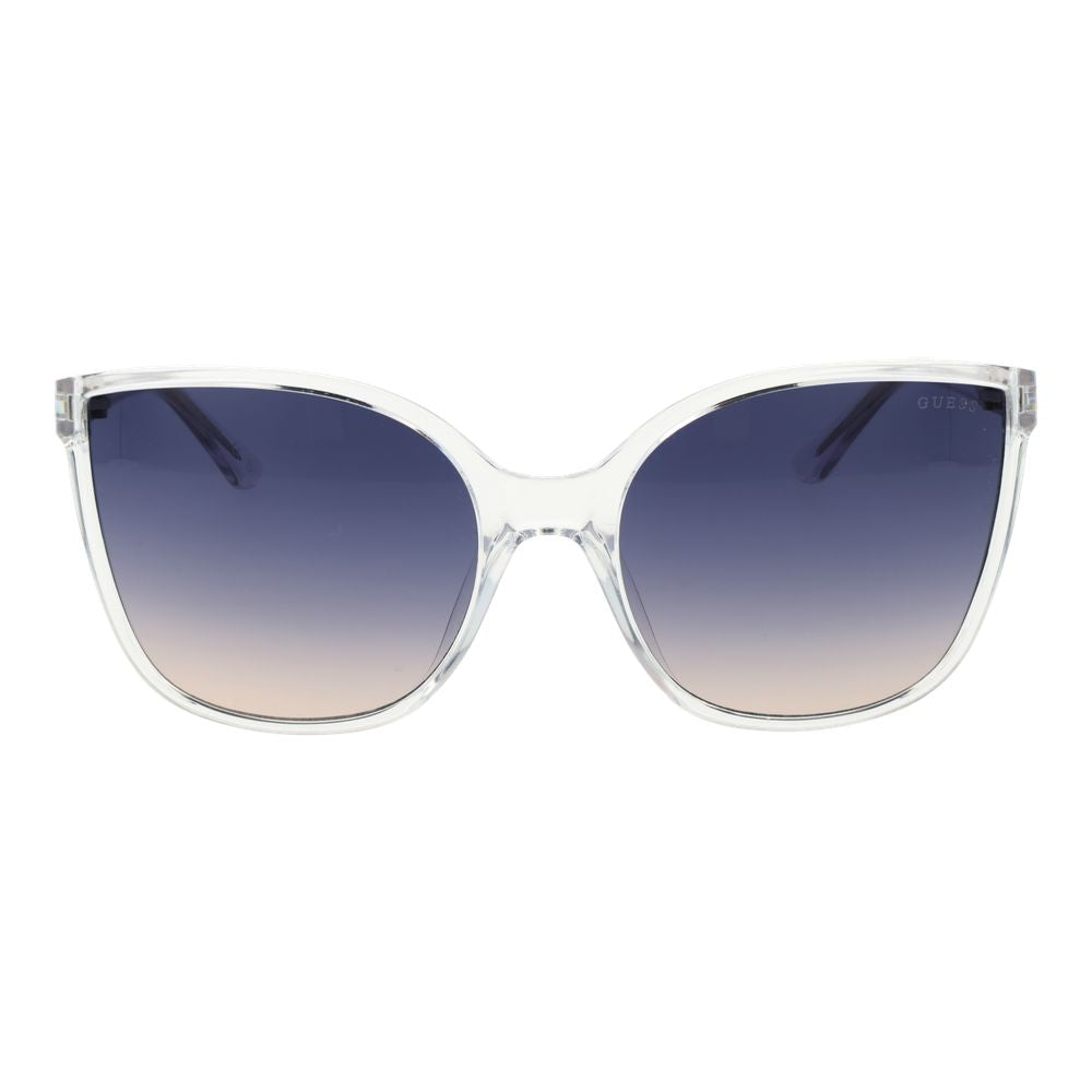 Guess Transparent Plastic Butterfly Sunglasses