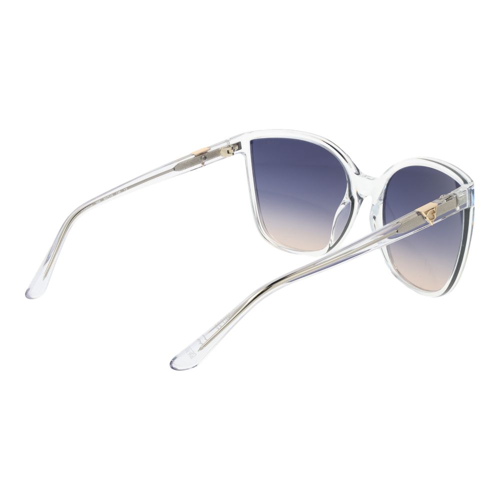Guess Transparent Plastic Butterfly Sunglasses